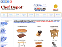 Tablet Screenshot of chefdepot.net